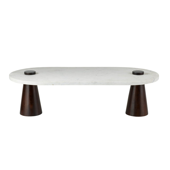 Arteriors FCI13 Coffee Table, White/Umber