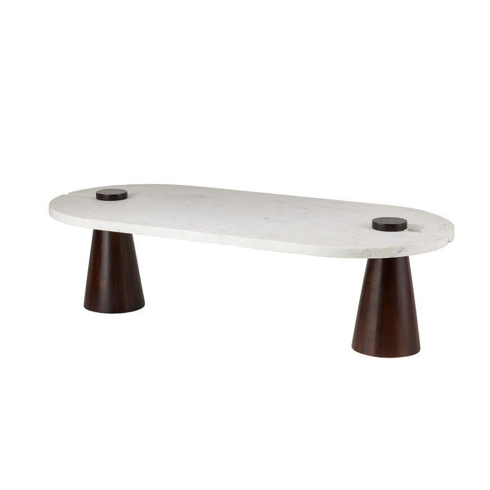Arteriors FCI13 Coffee Table, White/Umber