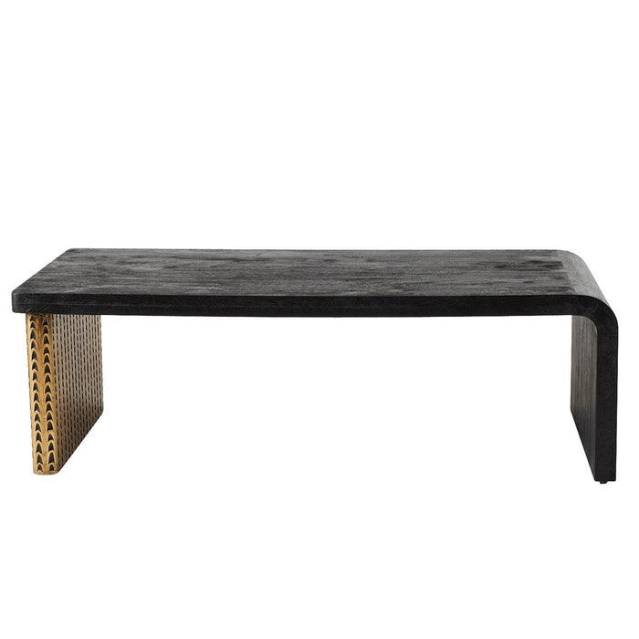 Arteriors FCI18 Cocktail Table, Ebony/Antique Brass