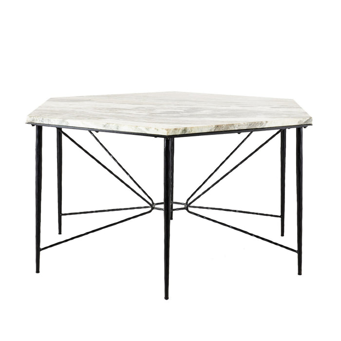 Arteriors FDI03 Dining Table, Toronto/Blackened Iron