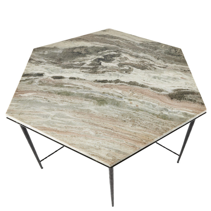 Arteriors FDI03 Dining Table, Toronto/Blackened Iron