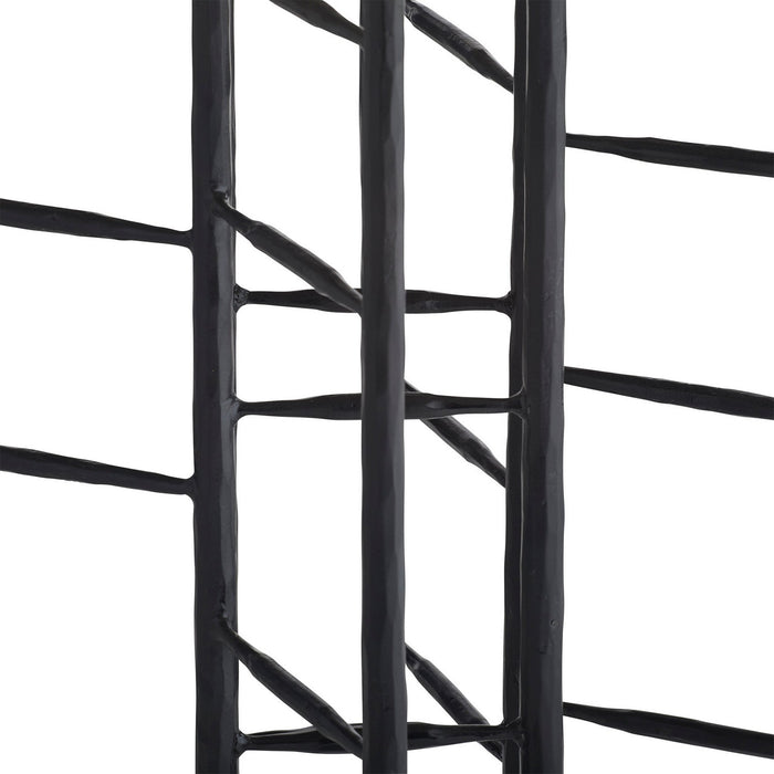 Arteriors FDI05 Entry Table, Smoke/Blackened Iron