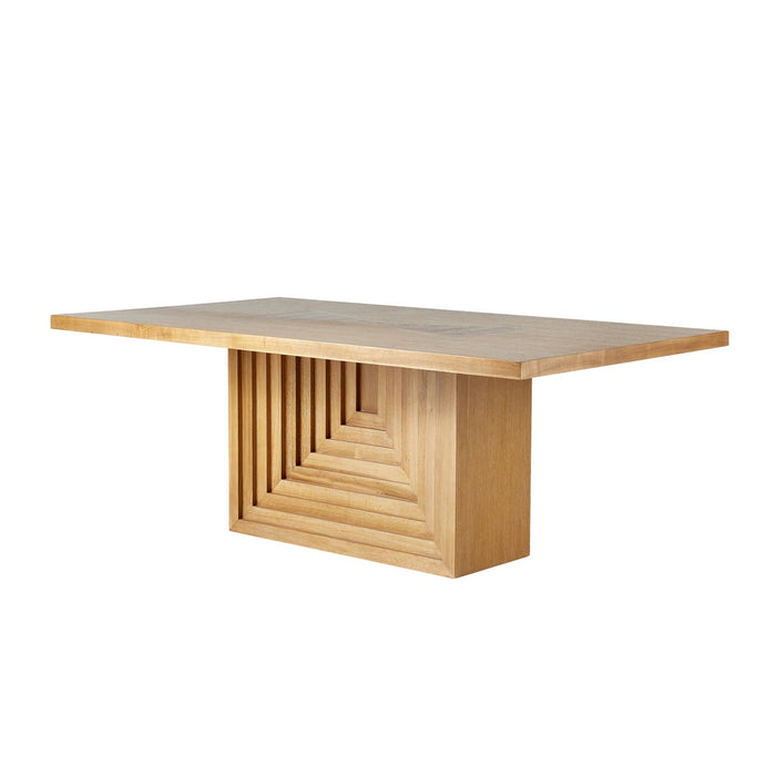 Arteriors FDS10 Dining Table, Oyster/Dark Oyster