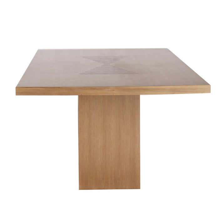 Arteriors FDS10 Dining Table, Oyster/Dark Oyster