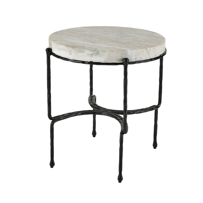 Arteriors FEI24 End Table, Toronto/Blackened Iron
