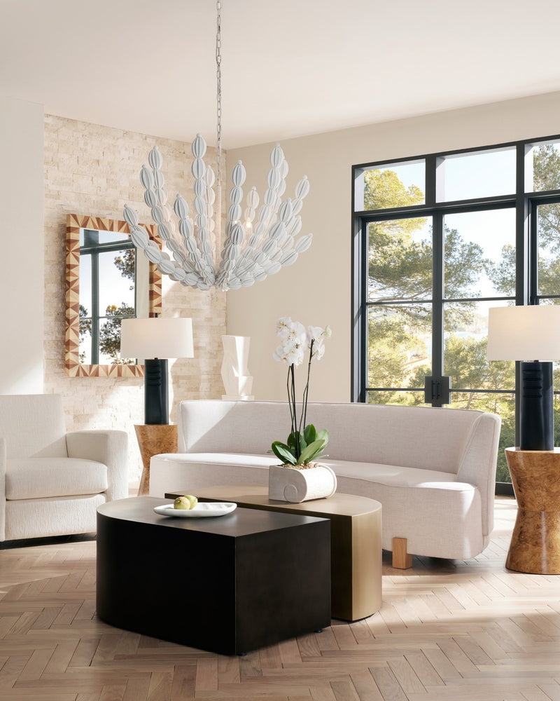 Arteriors FFU06 Sofa, Heron/White Oyster