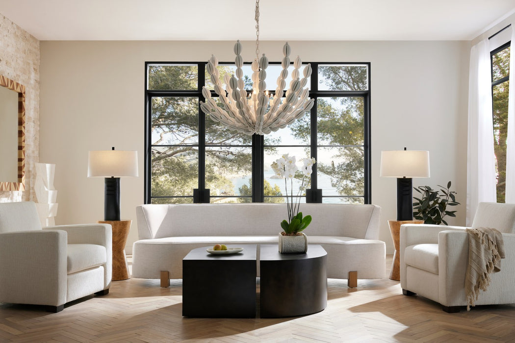 Arteriors FFU06 Sofa, Heron/White Oyster