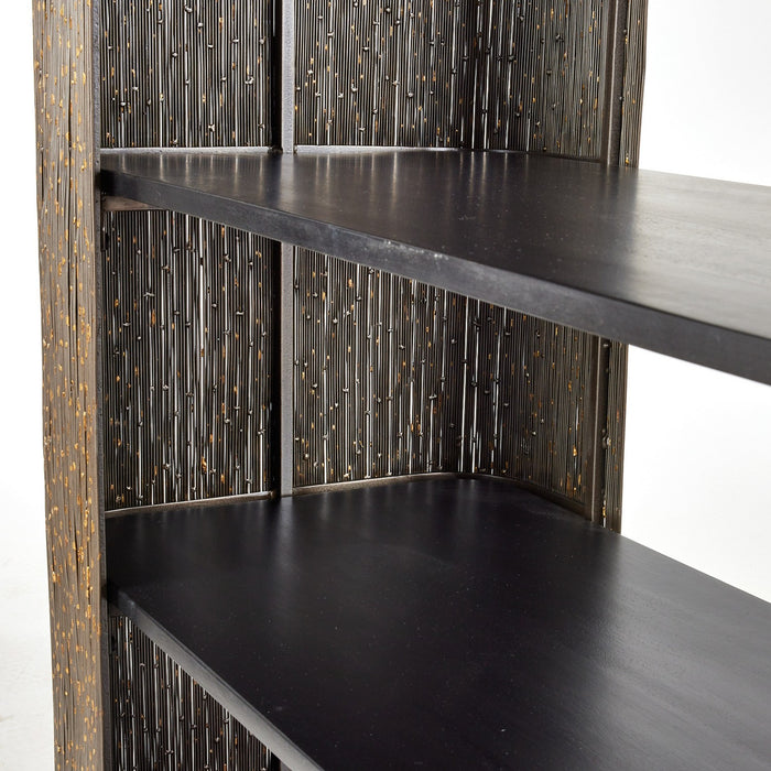 Arteriors FGI05 Bookshelf, Natural/Antique Brass