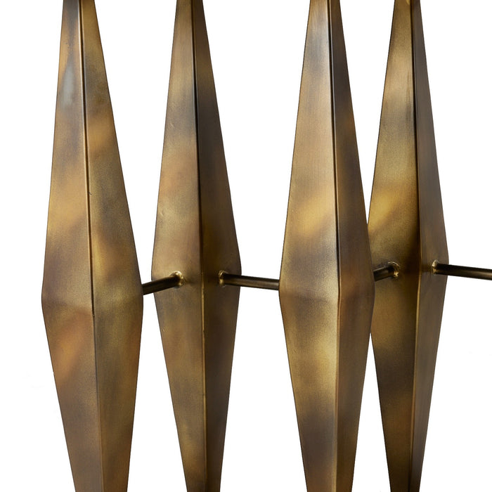 Arteriors FLI09 Console, Matte Black/Antique Gold