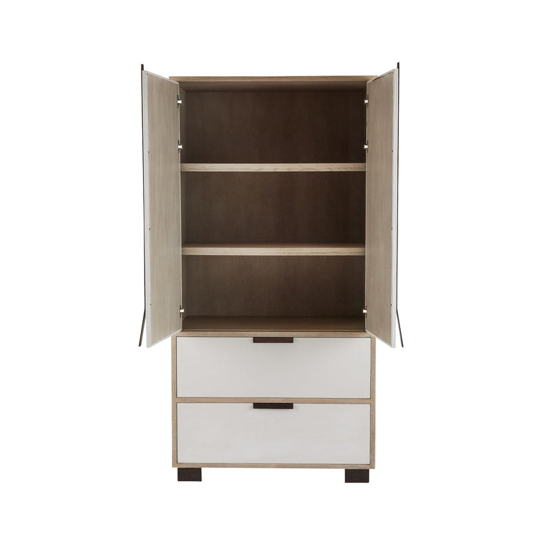 Arteriors FNS12 Cabinet, Beige/Smoke/Bronze