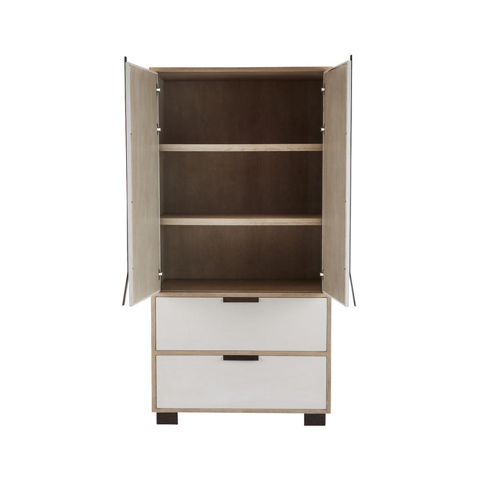 Arteriors FNS12 Cabinet, Beige/Smoke/Bronze