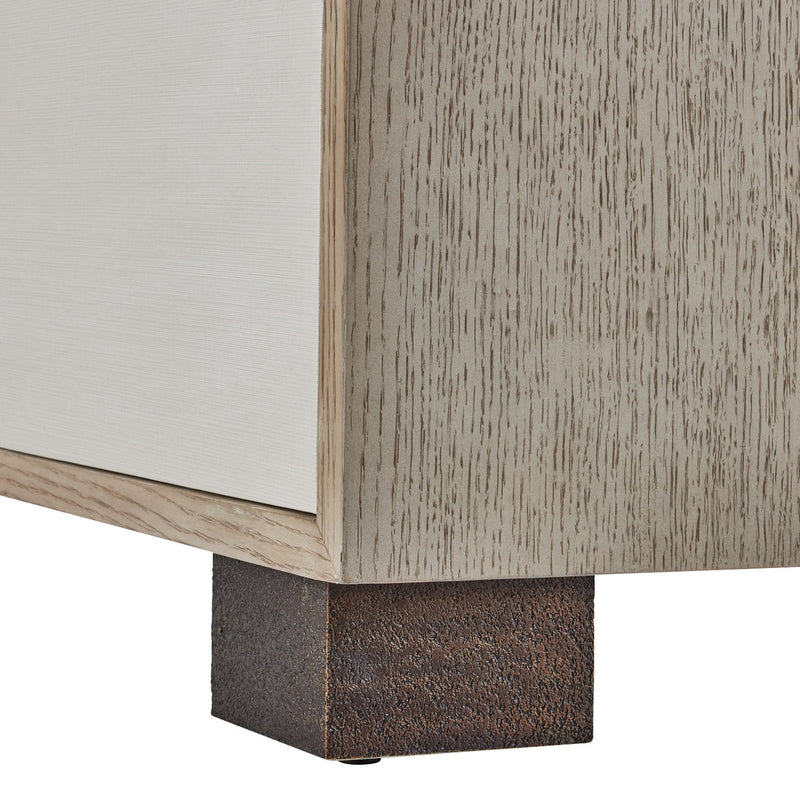Arteriors FNS12 Cabinet, Beige/Smoke/Bronze