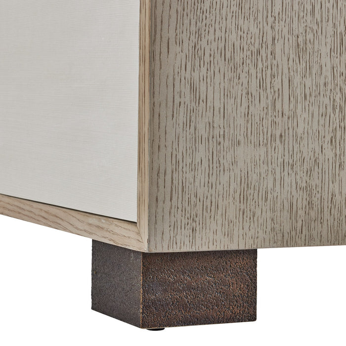 Arteriors FNS12 Cabinet, Beige/Smoke/Bronze