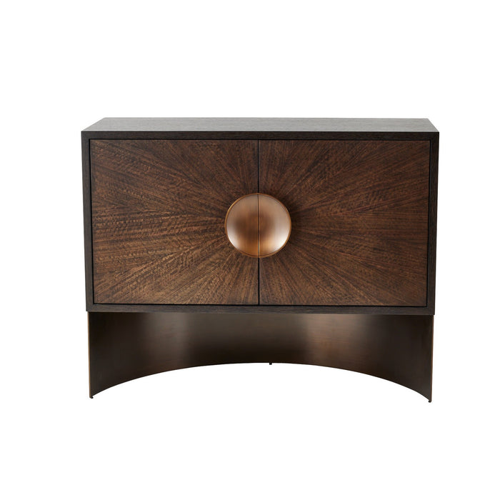 Arteriors FNS14 Cabinet, Brindle/Sable/Antique Brass