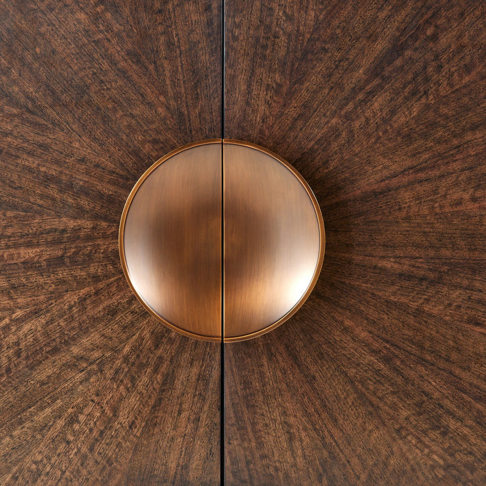 Arteriors FNS14 Cabinet, Brindle/Sable/Antique Brass