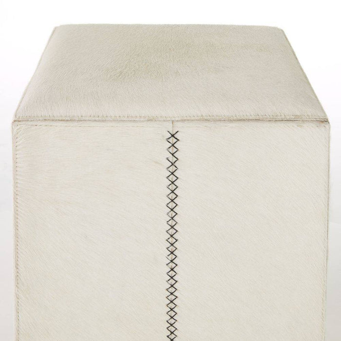 Arteriors FSI13 Counter Stool, White/Antique Brass