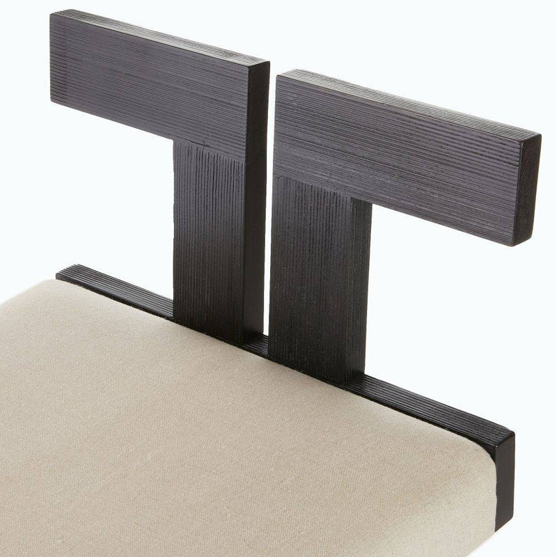 Arteriors FSI15 Counter Stool, Natural/Ebony/Antique Brass