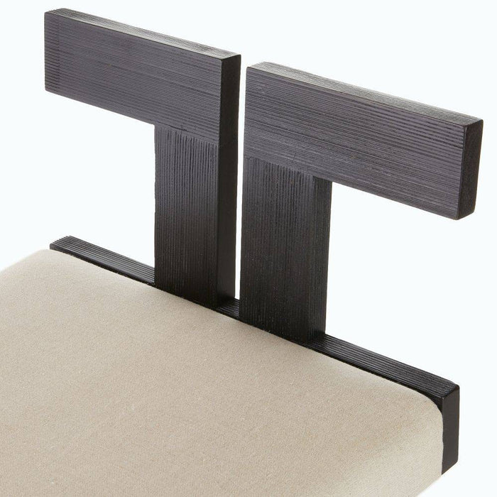 Arteriors FSI15 Counter Stool, Natural/Ebony/Antique Brass