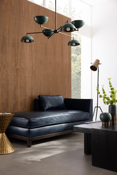 Arteriors FTU04 Chaise, Ink/Grey Ash