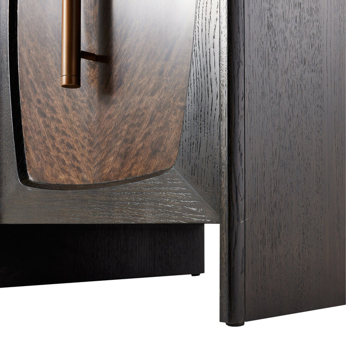 Arteriors FZS09 Credenza, Brindle/Sable/Antique Brass/Ebony