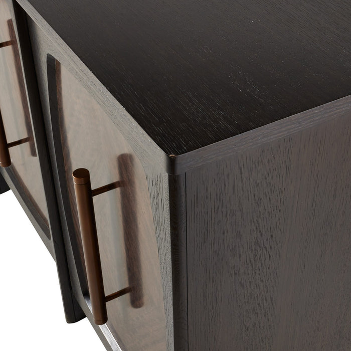 Arteriors FZS09 Credenza, Brindle/Sable/Antique Brass/Ebony