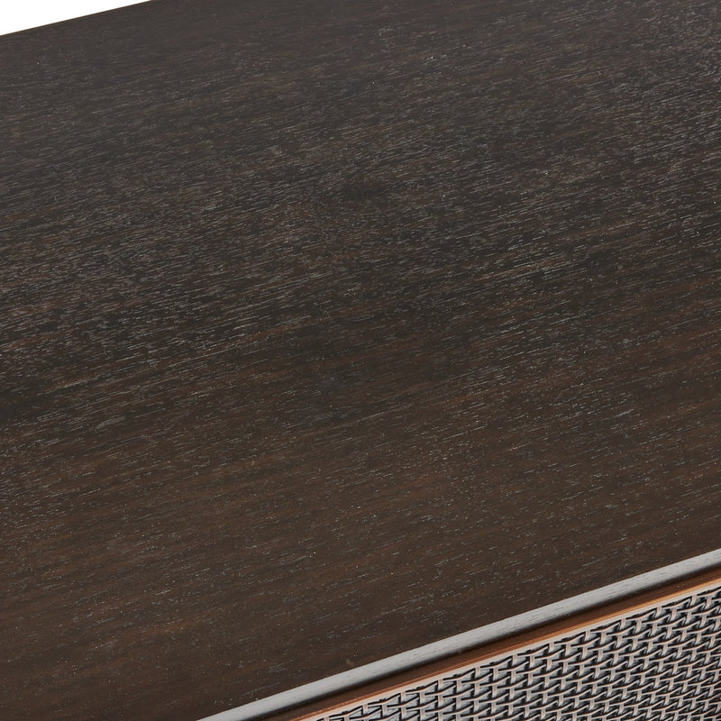 Arteriors FZS11 Credenza, Ebony/Antique Brass/Ebony