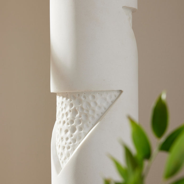 Arteriors PFC17-SH035 One Light Floor Lamp, Ivory/Bronze/Bronze/Off-White/Off-White