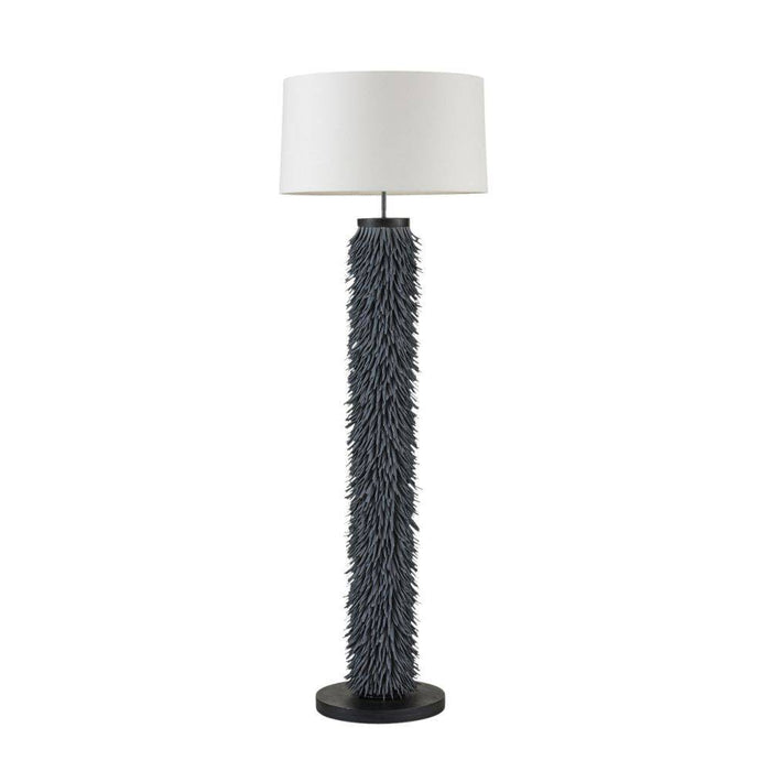Arteriors PFS03-427 One Light Floor Lamp, Matte Blue Gray/Ebony/Bronze/Off-White/Off-White