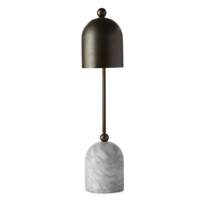 Arteriors PTC34 One Light Desk Lamp, English Bronze/Gray Flower