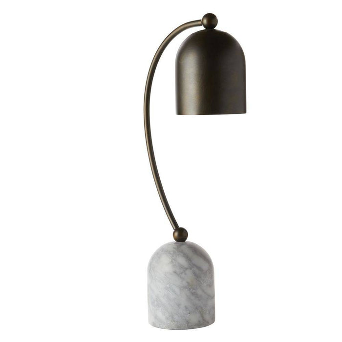 Arteriors PTC34 One Light Desk Lamp, English Bronze/Gray Flower