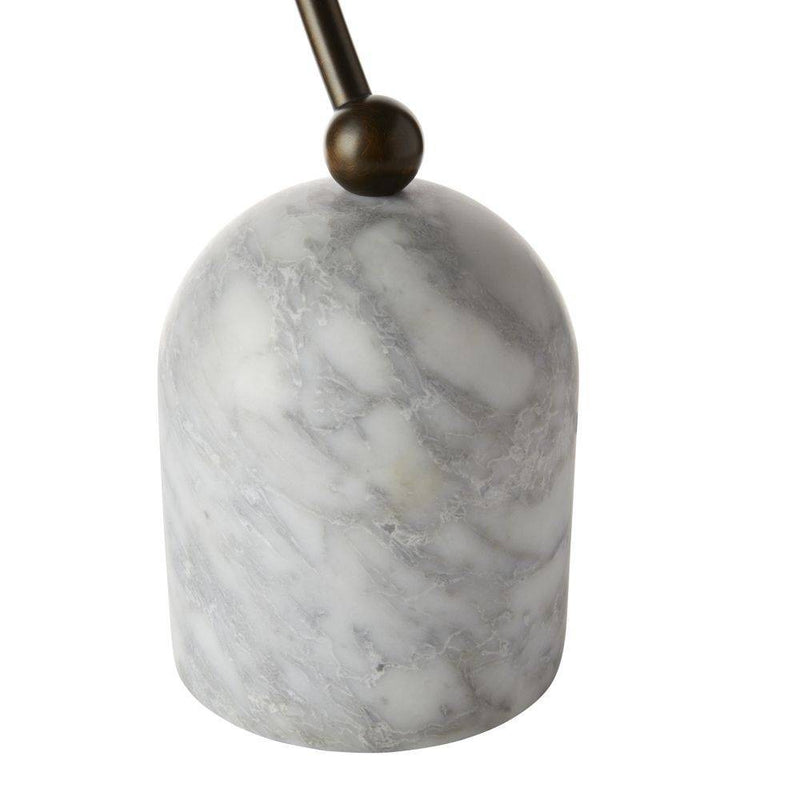 Arteriors PTC34 One Light Desk Lamp, English Bronze/Gray Flower
