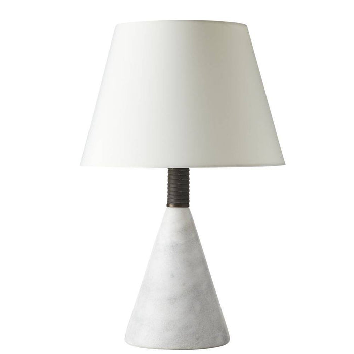 Arteriors PTC38-SH039 One Light Table Lamp, White/Graphite/Heritage Brass/Ivory