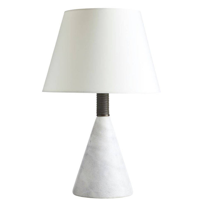 Arteriors PTC38-SH039 One Light Table Lamp, White/Graphite/Heritage Brass/Ivory
