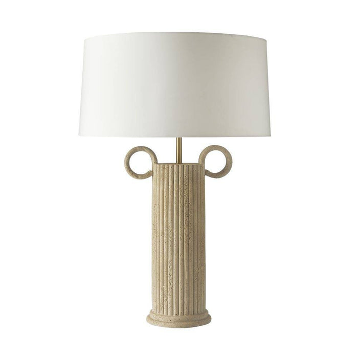 Arteriors PTC41-764 One Light Table Lamp, Sand/Antique Brass/Ivory/White