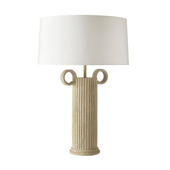 Arteriors PTC41-764 One Light Table Lamp, Sand/Antique Brass/Ivory/White