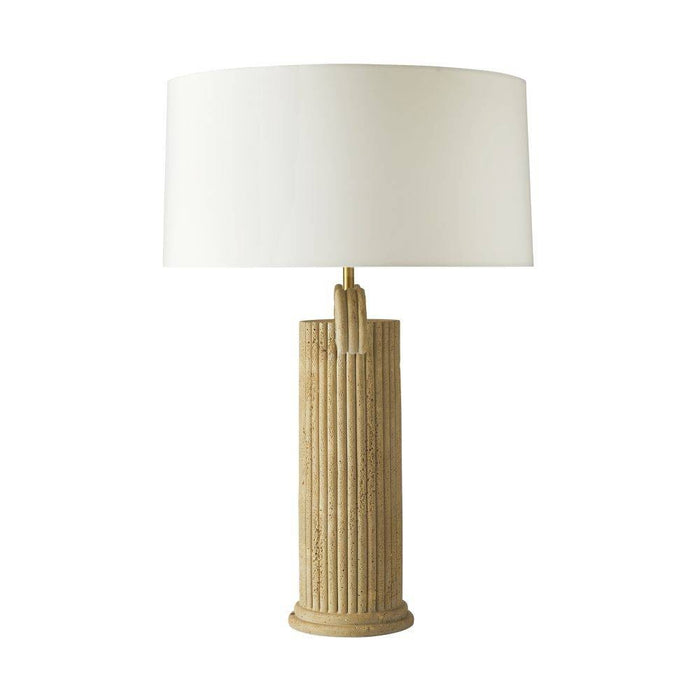 Arteriors PTC41-764 One Light Table Lamp, Sand/Antique Brass/Ivory/White