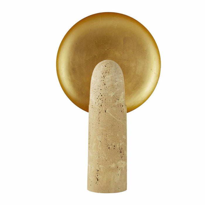 Arteriors PTC42 One Light Table Lamp, Sand/Antique Brass