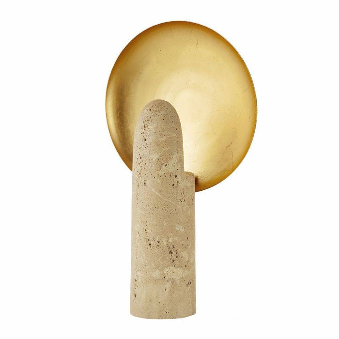 Arteriors PTC42 One Light Table Lamp, Sand/Antique Brass