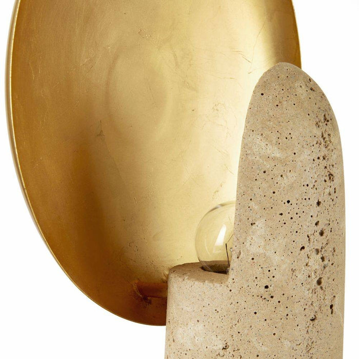 Arteriors PTC42 One Light Table Lamp, Sand/Antique Brass