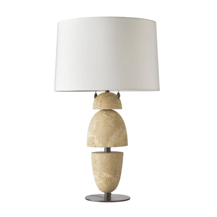 Arteriors PTC43-229 Two Light Table Lamp, Sand/Bronze/Bronze/Off-White/Off-White