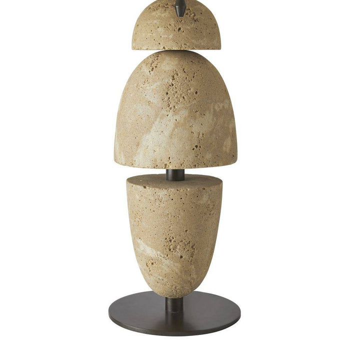 Arteriors PTC43-229 Two Light Table Lamp, Sand/Bronze/Bronze/Off-White/Off-White