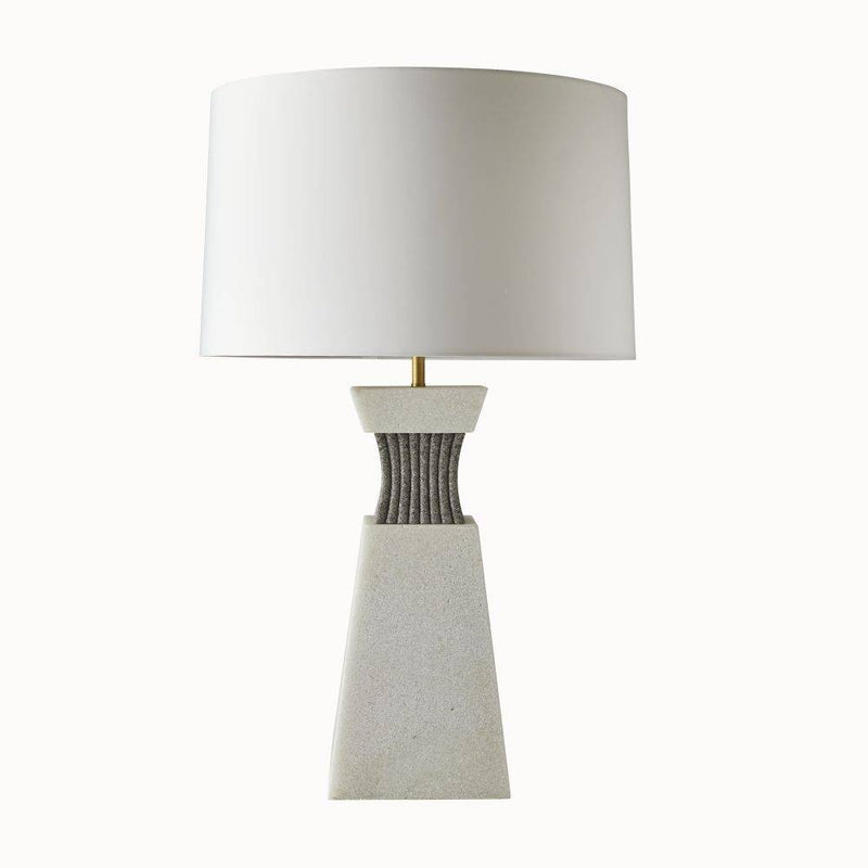 Arteriors PTC47-SH050 One Light Table Lamp, Ivory/Graphite/Antique Brass/Off-White/Off-White