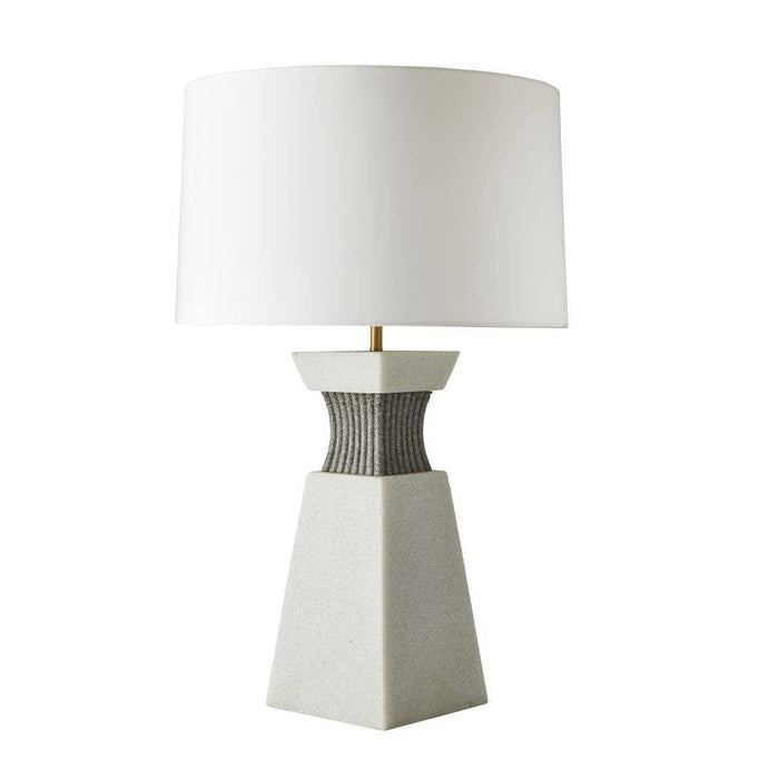 Arteriors PTC47-SH050 One Light Table Lamp, Ivory/Graphite/Antique Brass/Off-White/Off-White