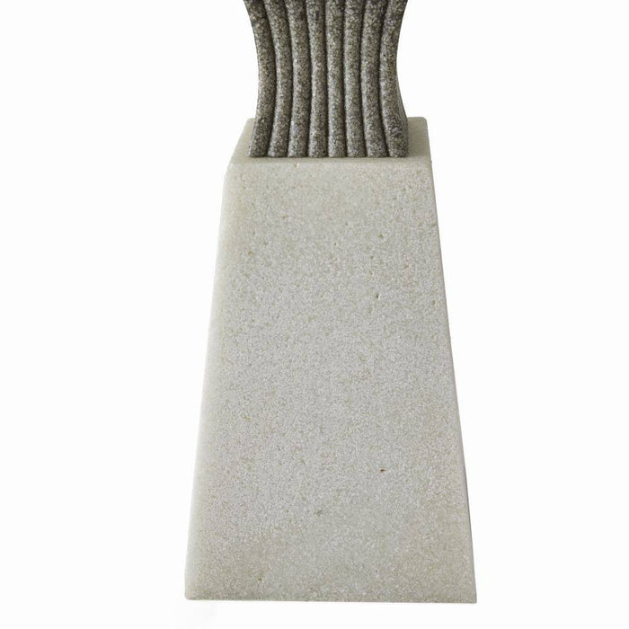 Arteriors PTC47-SH050 One Light Table Lamp, Ivory/Graphite/Antique Brass/Off-White/Off-White