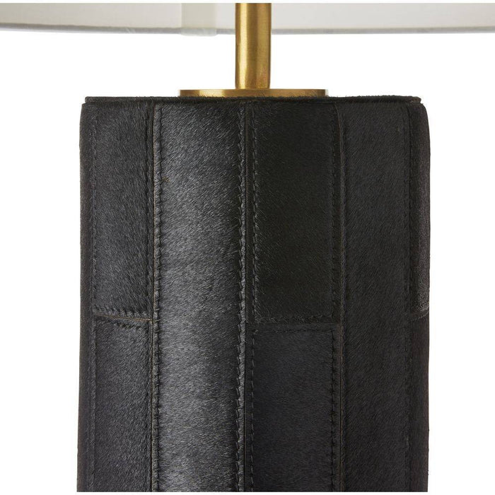 Arteriors PTI10-894 One Light Table Lamp, Black/Antique Brass/Off-White/Off-White