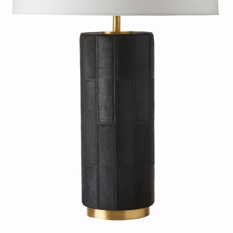 Arteriors PTI10-894 One Light Table Lamp, Black/Antique Brass/Off-White/Off-White