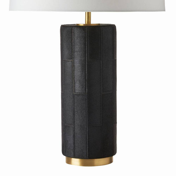 Arteriors PTI10-894 One Light Table Lamp, Black/Antique Brass/Off-White/Off-White