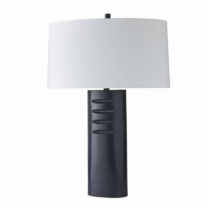 Arteriors PTI13-943 One Light Table Lamp, Bronze/White/White