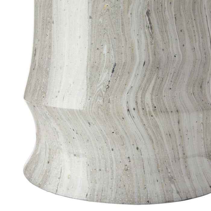 Arteriors PTS13-SH037 One Light Table Lamp, Moon Storm/Antique Brass/Off-White/Off-White