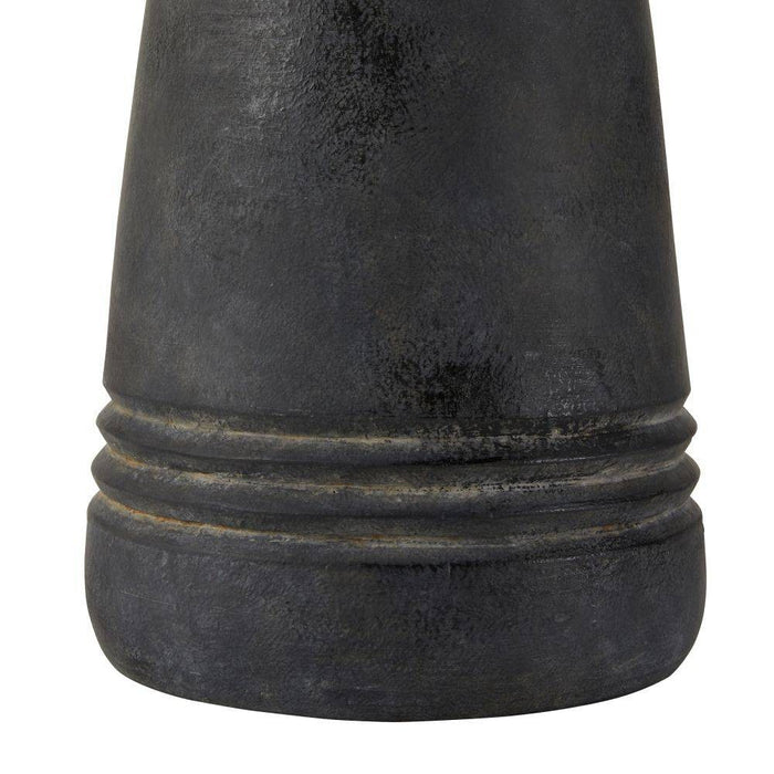 Arteriors PTS16-829 One Light Table Lamp, Matte Charcoal/Antique Brass/Off-White/Off-White